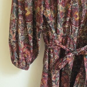 Ralph Lauren Gray Tiered Ruffled Sundress with Bishop Sleeves